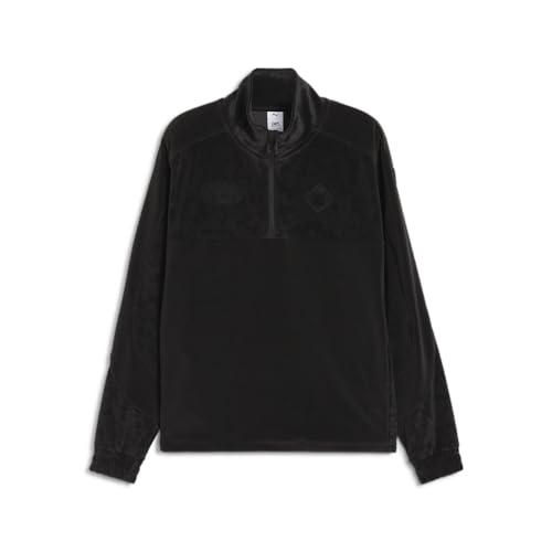 PUMA Mens P.A.M. X Velour Half Zip Sweatshirt Casual